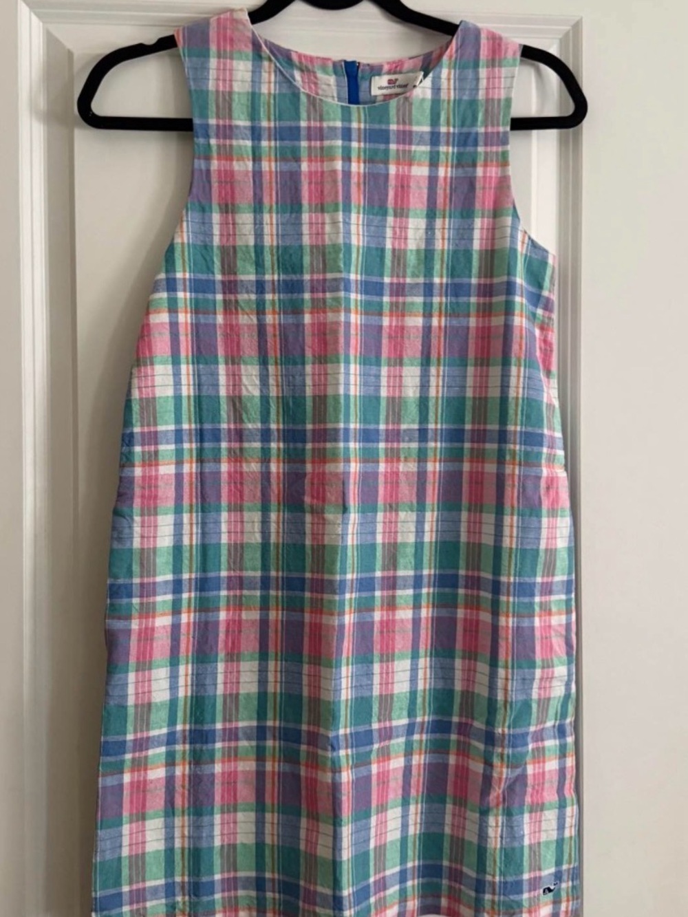 Vineyard Vines~ NWT!!~ Girls' Madras
Shift Dress Pastel Plaid Sleeveless Sz 12